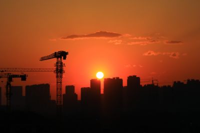 松北新区的早晨
