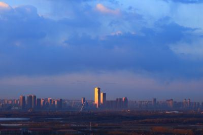松北新区的早晨