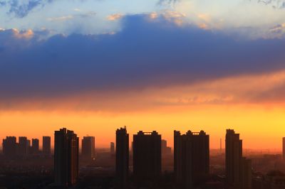 松北新区的早晨