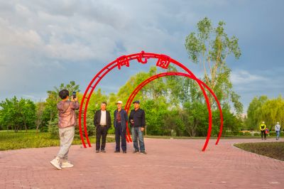 端午清晨的哈尔滨丁香科技博览园