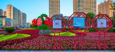 夏季彩化后的动力广场
