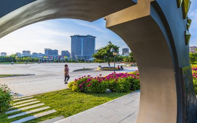 市政府广场花盛开