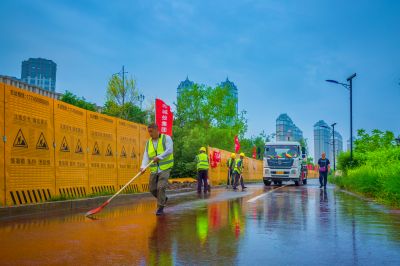 烟雨群力外滩江畔风景