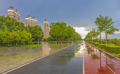 雨后的音乐公园