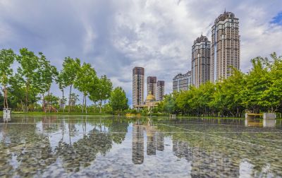 雨后的音乐公园