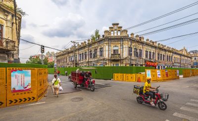 改造中的道外中华巴洛克街区