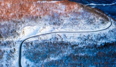 冰航拍雪画廊美景
