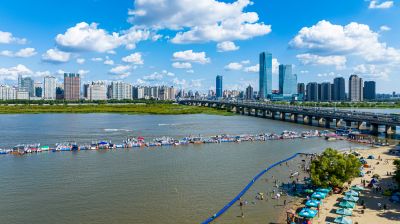 航拍松花江湿地