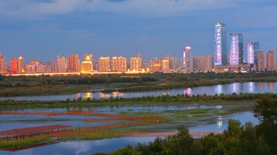 秋季外滩湿地公园