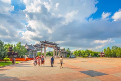 中国亭园夏日