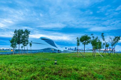 雨后哈尔滨大剧院