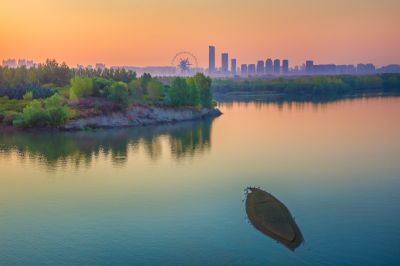 一湖三岛湿地秋色