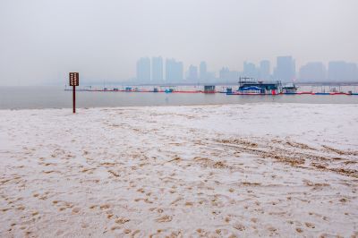 哈尔滨初雪的太阳岛