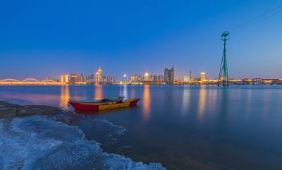 太阳岛江畔夜景