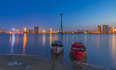 太阳岛江畔夜景