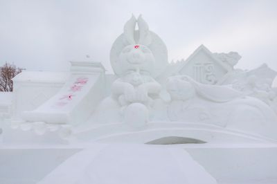 雪中的太阳岛