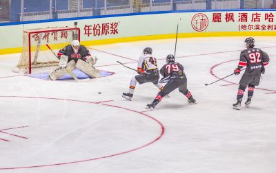 2023全国男子冰球锦标赛哈尔滨安徽季军争夺战