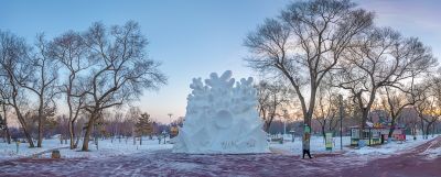 建设中的太阳岛雪博会3