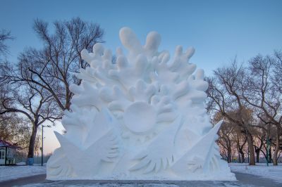 建设中的太阳岛雪博会3