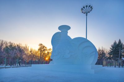建设中的太阳岛雪博会3