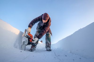 建设中的太阳岛雪博会3