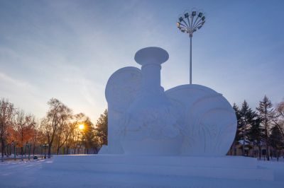 建设中的太阳岛雪博会3
