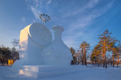 建设中的太阳岛雪博会3