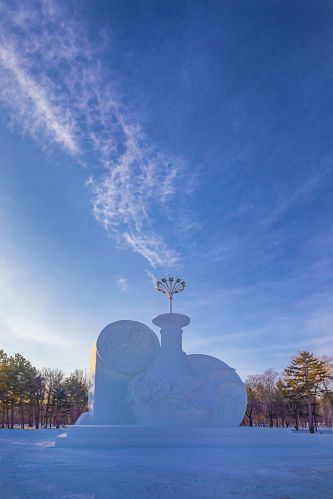 建设中的太阳岛雪博会3