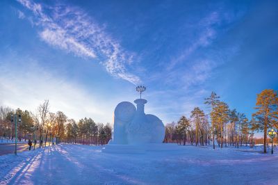 建设中的太阳岛雪博会3