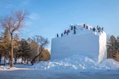建设中的太阳岛雪博会4