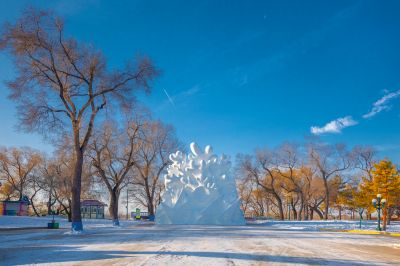 建设中的太阳岛雪博会4