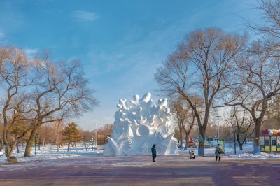 建设中的太阳岛雪博会4