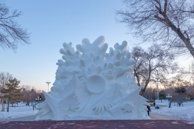 建设中的太阳岛雪博会4