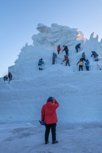 建设中的太阳岛雪博会4