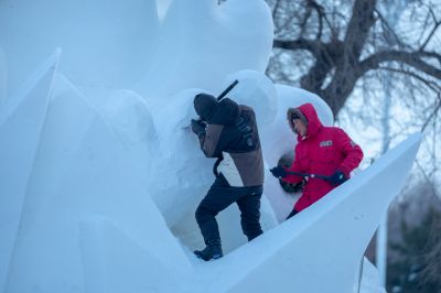 建设中的太阳岛雪博会5