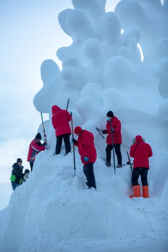 建设中的太阳岛雪博会5