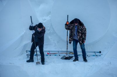 建设中的太阳岛雪博会5