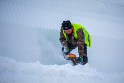 建设中的太阳岛雪博会5