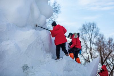 建设中的太阳岛雪博会5