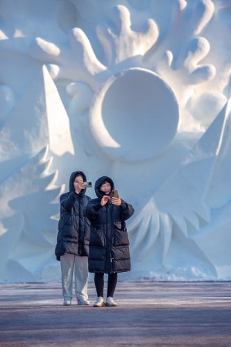 建设中的太阳岛雪博会6