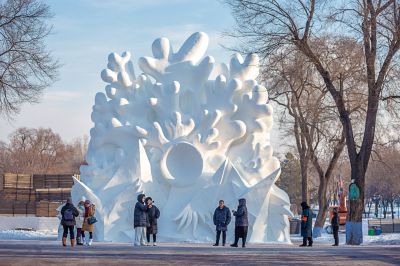 建设中的太阳岛雪博会6