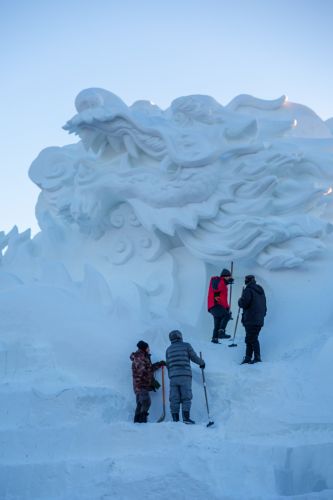 建设中的太阳岛雪博会6