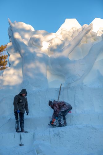 建设中的太阳岛雪博会6