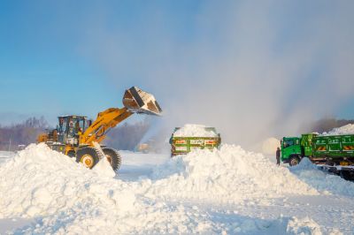 太阳岛雪博会雪雕造雪