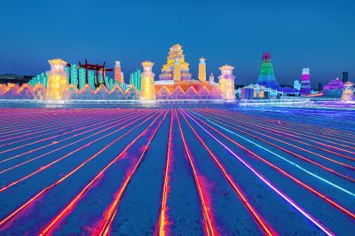 冰雪大世界开园在即冰景抢先看1