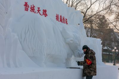 太阳岛雪博会雪雕