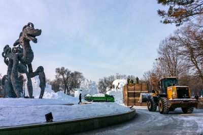 太阳岛雪博会雪雕