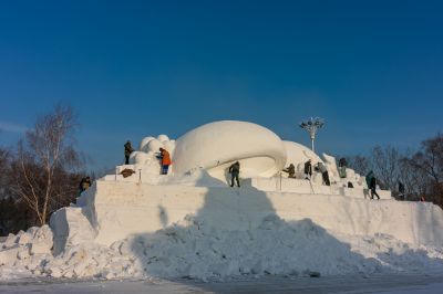 太阳岛雪博会雪雕