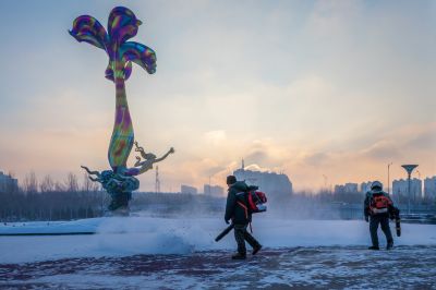 雪后的丁香公园1
