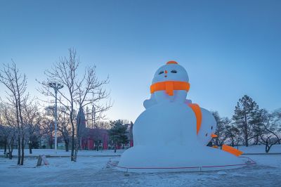 雪博会开园前日园内雪景抢先看1